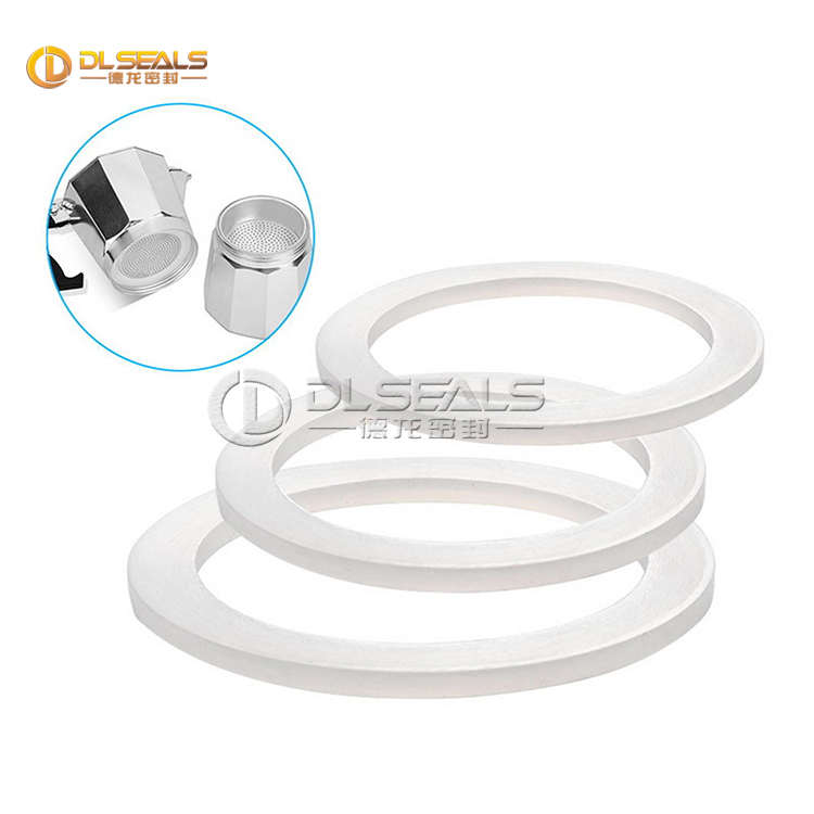 Anello flessibile bianco latteo della guarnizione della rondella per la guarnizione del Silicone del HG4840-HG4843 Espresso del vaso di Moka