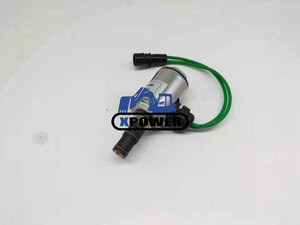 Vanne solénoïde de coupure de carburant et d'extinction XPower noire pour camion excavateur 24V 7167-6200 320D 3CX 4CX 3054 1000 Moteur Pompe Guangdong - Product Image 5