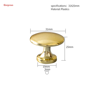 Kenop Lemari Dekoratif Berbagai Jenis, Grosir, Plastik, untuk Furnitur Lemari dan Meja Rias - Product Image 5