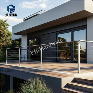 Balustre <span class=keywords><strong>de</strong></span> <span class=keywords><strong>Terrasse</strong></span> <span class=keywords><strong>en</strong></span> Acier Inoxydable 304 Brossé, Câble <span class=keywords><strong>en</strong></span> <span class=keywords><strong>PVC</strong></span> pour Balcon, Rampe d'Escalier, Plancher, <span class=keywords><strong>Balustrade</strong></span> - Product Image 3