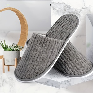 Chaussons d'intérieur - Tige en toile absorbant la transpiration et résistante aux taches, toutes saisons - Product Image 1