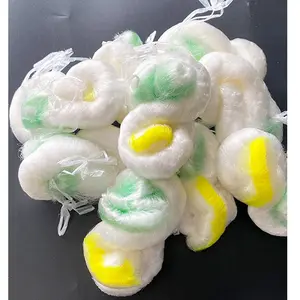 Jaring ikan monofilamen efektif, jaring ikan sutra putih lembut dengan simpul ganda untuk menangkap ikan terbuat dari plastik PE
