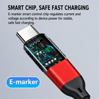 Câble USB-C vers USB-C, PD100W, 20V5A, E-marker