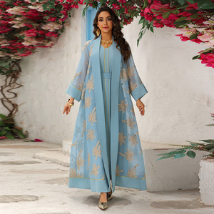 Traditional clothing Muslim 2026 embroidered robe Dubai casual cardigan <b>dress</b> ladies <b>for</b> daily wear - Product Image 2