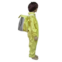 Nouvelle combinaison de protection intégrale en coton pour enfants, ventilée, avec voile de protection autoportant