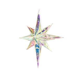 Decoraciones <span class=keywords><strong>Navideñas</strong></span>, Faroles de Estrellas de PET, Estrellas de Cinco/Siete/Ocho Puntas, Decoración para el Hogar, Sin Instalación, Multicolor - Product Image 4