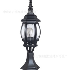 Lampes à pilier en alliage d'aluminium, ampoule à incandescence E27, montage semi-encastré, éclairage extérieur - Product Image 2