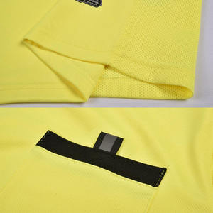 卸売サッカー審判ユニフォーム通気性ショートジャージ審判シャツセットユニセックス100%ポリエステルサッカー審判服セール - Product Image 5