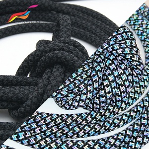 Mettre en évidence la sécurité des chaussures de course colorées Lacets ronds réfléchissants pour baskets - Product Image 4