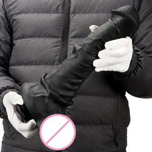 Erkekler ve kadınlar için siyah at penis büyük boy seks ürünleri popo fiş mastürbasyon cihazları simüle penis silikon - Product Image 2