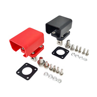 Connecteur de stockage d'énergie 120A traversant le mur, bornier de batterie à courant élevé, rouge positif, noir négatif