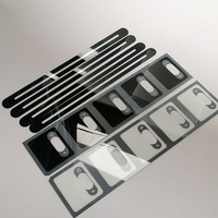 Panel de Vidrio con Pantalla Táctil para Interruptor, Recubrimiento Gráfico de PVC, Panel Frontal de PMMA con Impresión de Seda en Blanco y Negro para Hogar Inteligente, Precio Económico