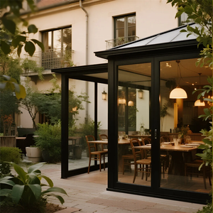 Moderna Invernadero de Aluminio Impermeable <span class=keywords><strong>para</strong></span> las 4 Estaciones, Solárium Prefabricado, Invernadero de <span class=keywords><strong>Vidrio</strong></span>, Jardín de Invierno Exterior - Product Image 4
