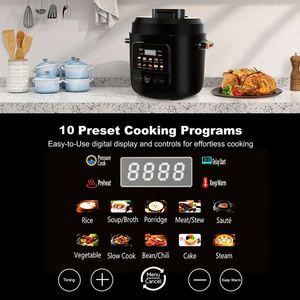Appareils de cuisine, autocuiseurs en acier inoxydable, 5L, 6L, 8L, 10L, 12L, autocuiseur électrique multifonction intelligent numérique - Product Image 4