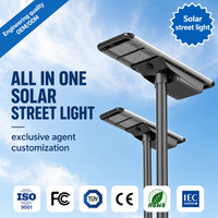Lampe solaire LED intégrée Anern pour extérieur 300w 400w 500w avec caméra CCTV