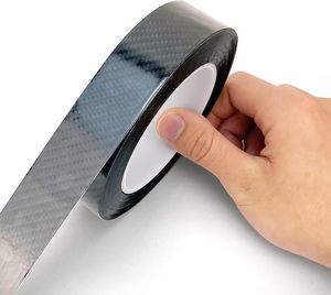 Vinilo Adhesivo de Fibra de Carbono K5D - Cinta Protectora para Umbral de Puerta Resistente a Arañazos para Molduras de Automóviles y Reparaciones DIY - Product Image 5