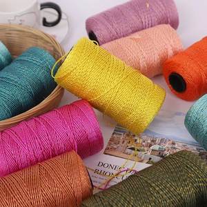 100g de <span class=keywords><strong>ficelle</strong></span> de jute naturelle teinte 3 plis en rouleaux pour couture, tricot, artisanat, cadeaux, jardinage, tissage à la main, crochet - Product Image 4