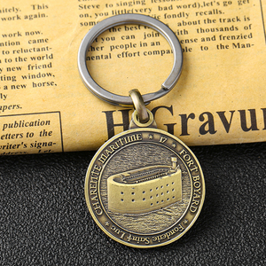 Xây Dựng Vòng Tròn Hình Tròn 3d Dập Nổi Đồng Xu <span class=keywords><strong>Keyholder</strong></span> - Product Image 5