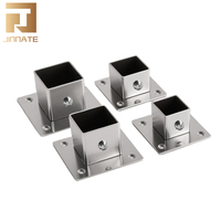 Plaque de base carrée en acier inoxydable poli OEM de 20 mm, 25 mm, 30 mm pour table/chaise/support d'affichage pour meubles/vente au détail/bureau