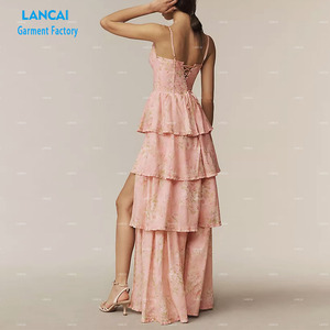 ชุดเดรสสำหรับผู้หญิงชุดเดรสสายรัดพิมพ์ลายสง่างาม - Product Image 3