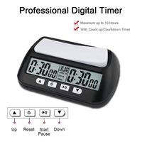 Minuteur d'échecs numérique Maxfree 3-en-1 multifonction portable professionnel durable en ABS pour échecs et dames