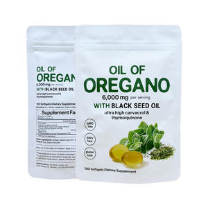 Cápsulas de Aceite de Orégano, Marca Privada, Suplementos Herbales, Aceite de Semilla Negra, Antioxidantes, Suplemento Dietético para el Cuidado de la Salud - Product Image 1