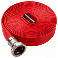 Tuyau d'incendie haute pression de 2 à 4 pouces Tuyau de décharge en PVC flexible et durable pour l'irrigation par pompe à eau en fibres de nylon tissées