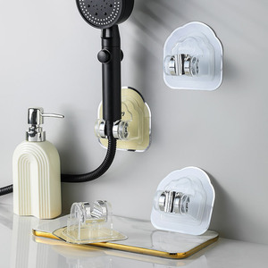 Whirlwind Suction Cup Shower Head Holder Adjustable No Drilling Required Wall Mount For Bathroom - Product Image 3
