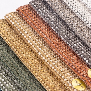 Nhà Dệt Dệt Dệt Vải 50M Thấp Moq 100% <span class=keywords><strong>Polyester</strong></span> Bàn Tay Mềm Mại Cảm Giác Đồng Bằng <span class=keywords><strong>Chenille</strong></span> Chất Lượng Cho Sofa Vải - Product Image 3
