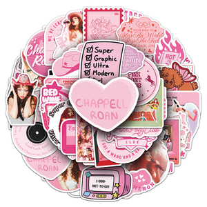 50 Piezas de Pegatinas Decorativas con Temática del Cantante de Música Popular Chappell Roan, Venta al por Mayor de Fábrica, Personalizadas, para Termos y Bancos de Energía - Product Image 6