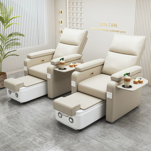 Muebles de Salón de Uñas de Lujo de Última Generación, Silla de Spa para Pies, Sillas de Pedicura Eléctricas Modernas con Color Personalizado y Tazón para Uñas - Product Image 1