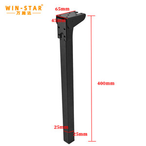 Patas de metal para mesa plegable personalizadas, muebles ajustables, herrajes para sofá, patas cuadradas para sofá - Product Image 5