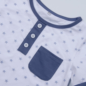 Camisetas populares para bebés, camiseta con patrón <span class=keywords><strong>de</strong></span> estrella del 4 <span class=keywords><strong>de</strong></span> julio, ropa <span class=keywords><strong>de</strong></span> verano, 2021 - Product Image 3