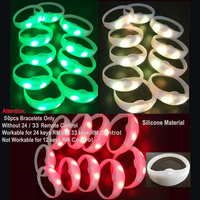 Bracelets lumineux programmables DMX pour fêtes, concerts, festivals et événements