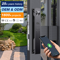 Serrure de porte intelligente WiFi Tuya avec caméra et sonnette, reconnaissance faciale 3D, empreinte digitale et veineuse, visionneuse numérique du visage