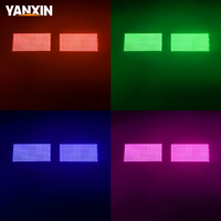 Luz Estroboscópica LED RGB de 8 Segmentos, Flash a Todo Color, DMX512, Luz de Efecto de Escenario Activada por Sonido para DJ, Clubes, Fiestas y Conciertos
