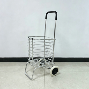 Chariot de courses en fil métallique 340L, grande capacité, robuste, roues silencieuses, pour supermarché, épicerie, usage commercial, kit complet - Product Image 2