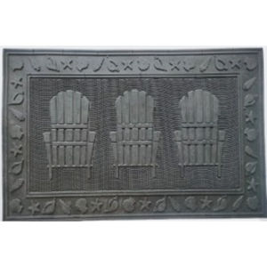 Chair Rubber <b>Mat</b> Design Rectangle Machine Made Anti Slip Washable Durable Eco-Friendly Solid Color Flower Outdoor Home Office - Product Image 1