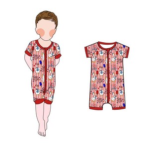 Babylovey Tutina Personalizzata per Neonati 95% Bambù 5% Spandex, Body per Neonati, Pigiama Estivo - Product Image 1