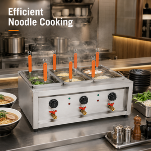 Cocedor de Fideos a Gas Comercial de Sobremesa con 6 Cestas, Olla para Pasta de Acero Inoxidable para Restaurantes, Servicios de Catering y Equipamiento de Cocina - Product Image 5