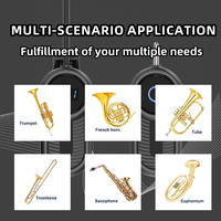 Saxophone Microphone sans fil UHF Instrument de musique Microphone à condensateur émetteur récepteur 3.5mm 6.5mm Saxophone Mic