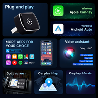 Adaptateur Ultra Mini Portable 2-en-1 CarPlay & Android Auto avec connexion USB - OEM AB060E (Garantie 1 an)