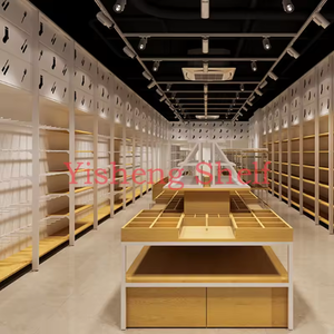 Nhà Máy Giá Thấp Thép Made Thiết Kế Mới Tùy Chỉnh Bằng Gỗ Kim Loại Miniso Cửa Hàng Hiển Thị Giá Cửa Hàng Trang Sức Phụ Kiện Kệ - Product Image 2