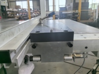 Scie à table coulissante triphasée de 14 pouces, 10 CV, avec DRO et guide CNC