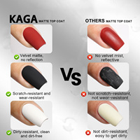 Gel de finition sans essuyage, tenue longue durée 28 jours, couche de finition mate velours transparente, UV LED, sans résidu, non toxique, pour nail art, design en résine naturelle