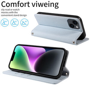 Funda Magnética para <span class=keywords><strong>iPhone</strong></span> 17 <span class=keywords><strong>Pro</strong></span> SE3 con Correa, Diseño de Textura Lichi, Hecha a Mano - Product Image 1