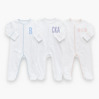 Ensemble de vêtements personnalisés pour bébé en coton avec volants, mini-paillettes violettes et roses, pour la sortie de maternité