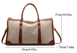 Women's Carrying Short Distance Travel Bag Canvas Business Trip Large and <b>Small</b> Reinforced Hand Luggage Bag Leisure Bag - Product Image 2