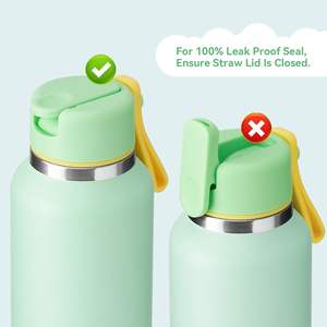 Botella de Agua Deportiva de Acero Inoxidable con Aislamiento al Vacío de Doble Pared, a Prueba de Fugas, de 32 oz, con Tapa con Bloqueo - Product Image 4