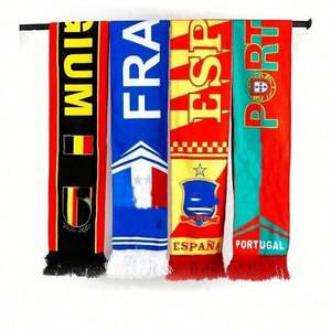 Bufandas Personalizadas al por Mayor, Tejidas en Jacquard, Acrílico y Poliéster, de Doble Cara, para Deportes, Fútbol y Aficionados - Product Image 5